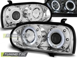 HEADLIGHTS ANGEL EYES CHROME fits VW GOLF 3 09.91-08.97