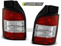 TAIL LIGHTS RED WHITE fits VW T5 04.03-09