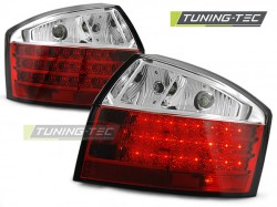LED TAIL LIGHTS RED WHITE fits AUDI A4 10.00-10.04