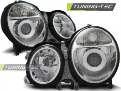 HEADLIGHTS CHROME fits MERCEDES W210 E-KLASA 06.99-03.02