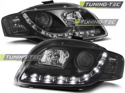 HEADLIGHTS DAYLIGHT BLACK fits AUDI A4 B7 11.04-03.08