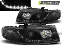 HEADLIGHTS DAYLIGHT BLACK fits SEAT LEON / TOLEDO 04.99-08.04