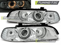 HEADLIGHTS ANGEL EYES CHROME fits BMW E39 09.95-06.03