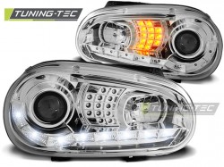 HEADLIGHTS DAYLIGHT CHROME fits VW GOLF 4 09.97-09.03