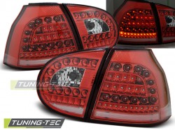 LED TAIL LIGHTS RED WHITE fits VW GOLF 5 10.03-09