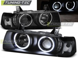 HEADLIGHTS ANGEL EYES CCFL BLACK fits BMW E36 12.90-08.99 S/C/T