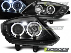 HEADLIGHTS ANGEL EYES BLACK fits BMW Z4 E85 E86 02-08