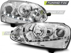 HEADLIGHTS DAYLIGHT CHROME fits VW GOLF 5 03-08