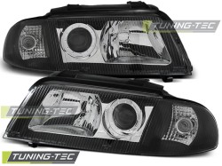 HEADLIGHTS BLACK fits AUDI A4 01.99-11.00