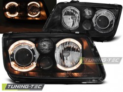 HEADLIGHTS ANGEL EYES BLACK fits VW BORA 09.98-07.05