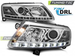 HEADLIGHTS TRUE DRL CHROME fits AUDI A6 C6 04.04-08