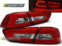 MITSUBISHI LANCER 8 SEDAN 08-11 RED WHITE LED