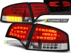 LED TAIL LIGHTS RED WHITE fits AUDI A4 B7 11.04-03.08 SEDAN