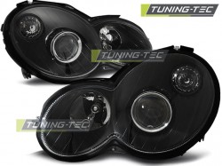 HEADLIGHTS BLACK fits MERCEDES CL203 C-KLASA 00-04