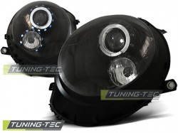 HEADLIGHTS ANGEL EYES BLACK fits BMW MINI (COOPER) 06-14