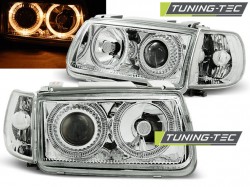 HEADLIGHTS ANGEL EYES CHROME fits VW POLO 6N 10.94-09.99