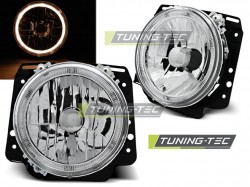 HEADLIGHTS ANGEL EYES CHROME fits VW GOLF II 2 08.83-08.91