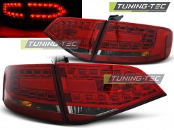 LED TAIL LIGHTS RED SMOKE fits AUDI A4 B8 08-11 SEDAN