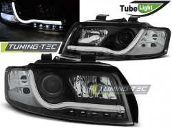 HEADLIGHTS TUBE LIGHT BLACK fits AUDI A4 10.00-10.04