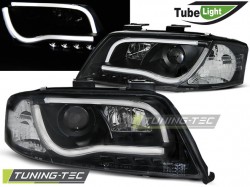 HEADLIGHTS TUBE LIGHT BLACK fits AUDI A6 05.97-05.01