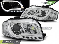 HEADLIGHTS TUBE LIGHT CHROME fits AUDI A3 8P 05.03-03.08