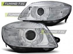 HEADLIGHTS CHROME fits SKODA FABIA 07-03.10 / ROOMSTER 06-03.10