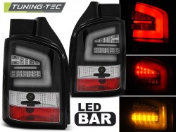 LED BAR TAIL LIGHTS BLACK fits VW T5 04.10-15