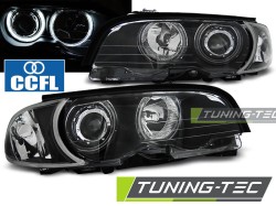 HEADLIGHTS ANGEL EYES CCFL BLACK fits BMW E46 04.99-03.03 COUPE CABRIO