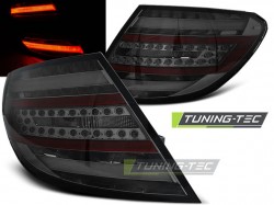 LED BAR TAIL LIGHTS SMOKE fits MERCEDES C-KLASA W204 SEDAN 07-10