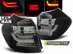 LED BAR TAIL LIGHTS BLACK fits BMW E87 04-08.07