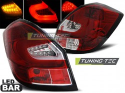 LED BAR TAIL LIGHTS RED WHIE fits SKODA FABIA II 07-06.14