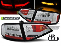 LED TAIL LIGHTS CHROME fits AUDI A4 B8 08-11 SEDAN