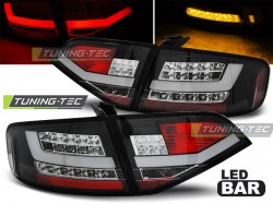 LED TAIL LIGHTS BLACK fits AUDI A4 B8 08-11 SEDAN