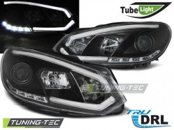 HEADLIGHTS TUBE LIGHT DRL BLACK fits VW GOLF 6 10.08-12