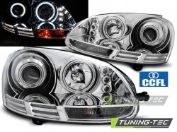 HEADLIGHTS ANGEL EYES CCFL CHROME fits VW GOLF 5 10.03-09