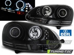 HEADLIGHTS ANGEL EYES CCFL BLACK fits VW GOLF 5 10.03-09