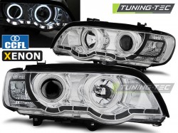 XENON HEADLIGHTS ANGEL EYES CHROME fits BMW X5 E53 09.99-10.03