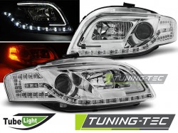 HEADLIGHTS TUBE LIGHT CHROME fits AUDI A4 B7 11.04-03.08