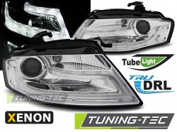 XENON HEADLIGHTS TRUE DRL CHROME fits AUDI A4 B8 04.08-11