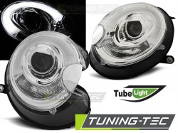 HEADLIGHTS TUBE LIGHT CHROME fits BMW MINI (COOPER) 06-14