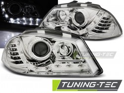 HEADLIGHTS DAYLIGHT CHROME fits SEAT IBIZA 6L 04.02-08