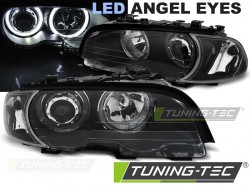 HEADLIGHTS ANGEL EYES LED BLACK fits BMW E46 04.99-03.03 COUPE CABRIO