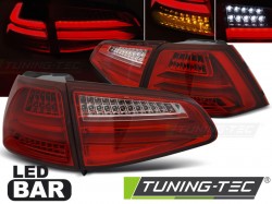 LED BAR TAIL LIGHTS RED WHIE fitss VW GOLF 7 13-17