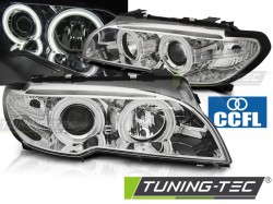 HEADLIGHTS ANGEL EYES CCFL CHROME fits BMW E46 04.03-06 COUPE CABRIO