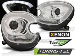 XENON HEADLIGHTS TUBE LIGHT CHROME fits BMW MINI (COOPER) R60 R61 COUNTRYMAN 10-14 