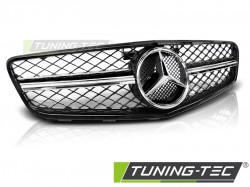 GRILLE SPORT GLOSSY BLACK CHROME fits MERCEDES W204 07-14