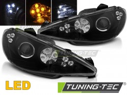 PEUGEOT 206 02-ANGEL EYES BLACK LED