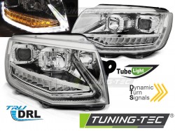 HEADLIGHTS TUBE LIGHT DRL CHROME SEQ fits VW T6 15-19