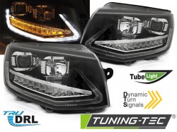 HEADLIGHTS TUBE LIGHT DRL BLACK SEQ fits VW T6 15-19