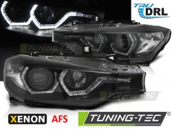 XENON HEADLIGHTS ANGEL EYES LED DRL BLACK AFS fits BMW F30/F31 10.11 - 05.15
